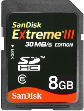 SDHC SanDisk eXtreme III 8GB