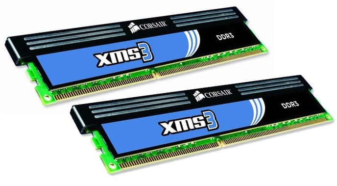 Corsair 4GB (2x2GB) DDR3 CL8 1600Mhz XMS3