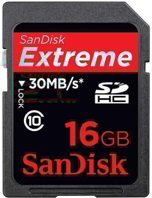 SanDisk SDHC Extreme 16GB