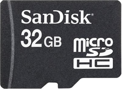 SanDisk MicroSDHC 32GB, Class 4
