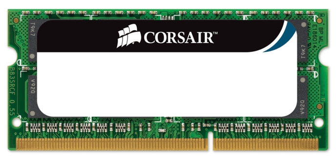 Corsair 4GB (1x4GB) DDR3 1066MHz Apple-certifierade SO-DIMM