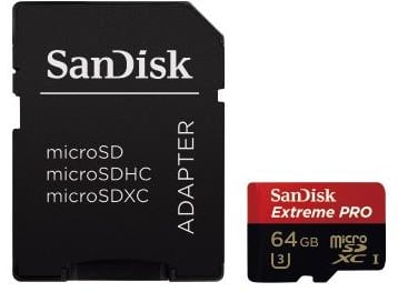 SanDisk MicroSDHX Extreme Pro 64GB, Class 10