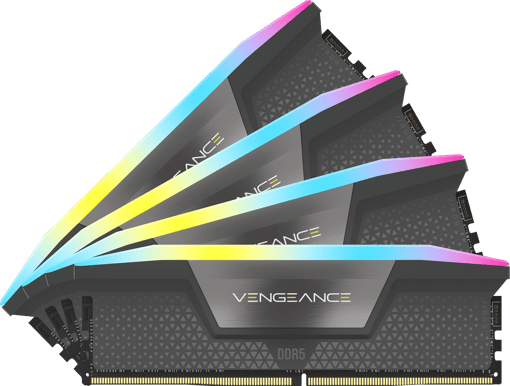 Corsair 64GB (4x16GB) DDR5 5600MHz CL36 Vengeance RGB Svart