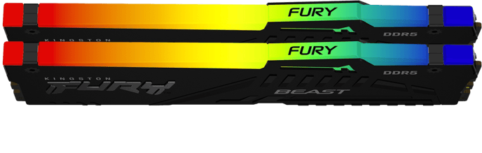 Kingston 32GB (2x16GB) DDR5 6000MHz CL36 FURY Beast RGB AMD EXPO/Intel XMP 3.0