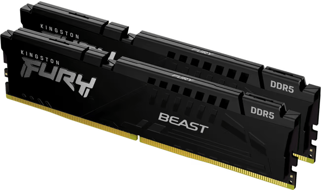 Kingston 32GB (2K) DDR5 6000MHz FURY Beast Black - Megaklick (100st)