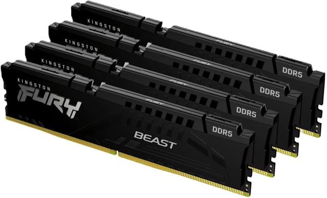 Kingston 128GB (4x 32GB) DDR5 5600MHz CL40 FURY Beast