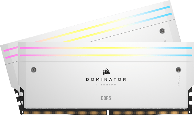 Corsair 48GB (2x24GB) DDR5 7200MHz CL36 Dominator Titanium RGB Vit