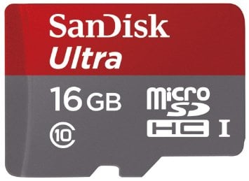 SanDisk MicroSDHC Ultra 16GB