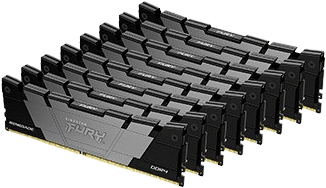 Kingston Fury 256GB (8x32GB) DDR4 3200MHz CL 16 Renegade