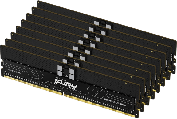 Kingston 128GB (8x16GB) DDR5 6800MHz CL34 FURY Renegade Pro ECC XMP 3.0