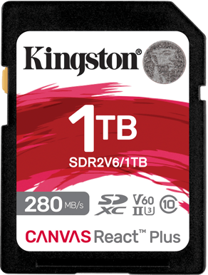 Kingston Canvas React Plus V60 SD 1TB - Inet.se
