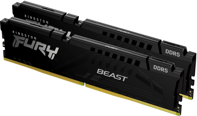 Kingston 32GB (2x16GB) DDR5 6000MHz CL30 FURY Beast Svart AMD EXPO/XMP ...