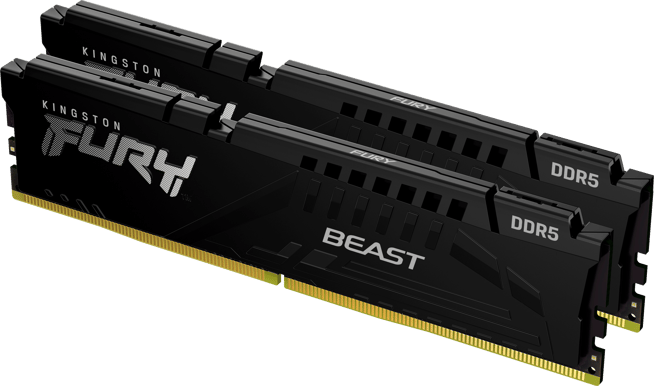 Kingston 32GB (2x16GB) DDR5 6400MHz CL32 FURY Beast Svart AMD EXPO