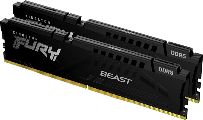 Kingston 16GB (2x8GB) DDR5 6000MHz CL30 FURY Beast Svart AMD EXPO/XMP 3.0