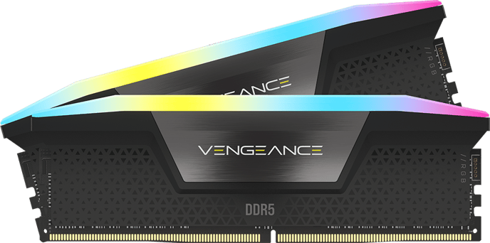 Corsair 32GB (2x16GB) DDR5 6000MHz CL28 Vengeance RGB Svart Intel XMP 3.0