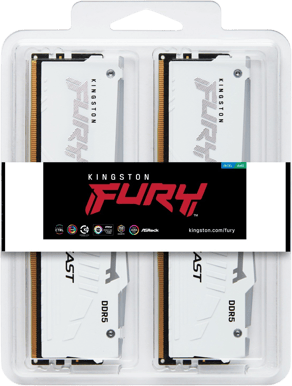 Kingston 64GB (2x32GB) DDR5 RGB 6000MHz CL30 FURY Beast vit AMD EXPO/Intel XMP 3.0
