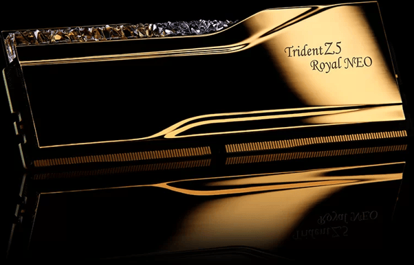 G.Skill 32GB (2x16GB) DDR5 6000MHz CL26 Trident Z5 Royal Neo Guld AMD EXPO