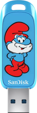 SanDisk Smurfs USB-A 3.2 Gen 1 - 128 GB (Gammel-Smurfen)