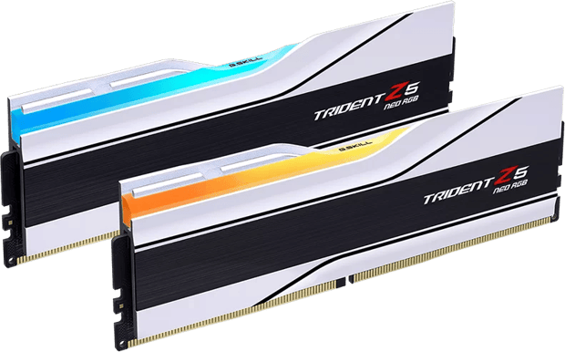 G.Skill 96GB (2x48GB) DDR5 6000MHz CL28 Trident Z5 Neo RGB Vit AMD Expo