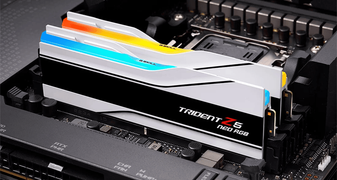 G.Skill 96GB (2x48GB) DDR5 6000MHz CL28 Trident Z5 Neo RGB Vit AMD Expo