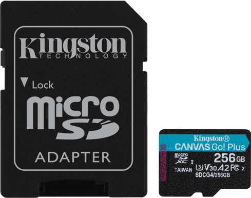 Kingston MicroSD 256GB Canvas Go! Plus Gen4