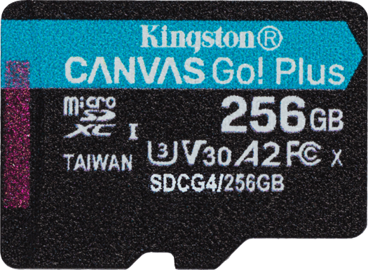 Kingston MicroSD 256GB Canvas Go! Plus Gen4