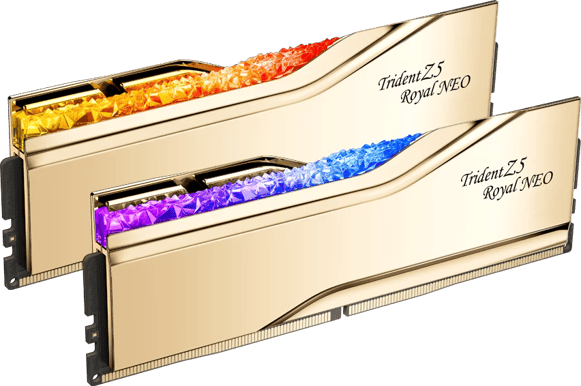 G.Skill 64GB (2x32GB) DDR5 6000MHz CL26 Trident Z5 Royal Neo Guld AMD EXPO