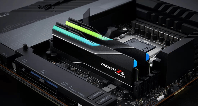 G.Skill 64GB (2x32GB) DDR5 6000MHz CL26 Trident Z5 Neo Svart RGB AMD Expo