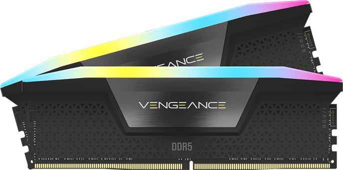Corsair 96GB (2x48GB) DDR5 6000MHz CL36 Vengeance RGB AMD EXPO/Intel XMP 3.0 Svart