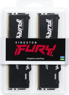 Kingston 64GB (2x32GB) DDR5 5200MHz CL40 FURY Beast RGB AMD EXPO/Intel XMP 3.0
