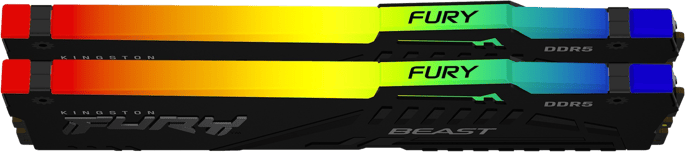 Kingston 64GB (2x32GB) DDR5 5600MHz CL40 FURY Beast RGB AMD EXPO/Intel XMP 3.0
