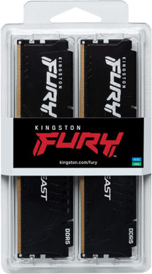 Kingston 128GB (2x64GB) DDR5 5600MHz CL40 FURY Beast AMD EXPO/Intel XMP 3.0
