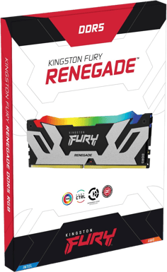 Kingston 48GB (2x24GB) DDR5 8000MHz CL38 Fury Renegade RGB Silver