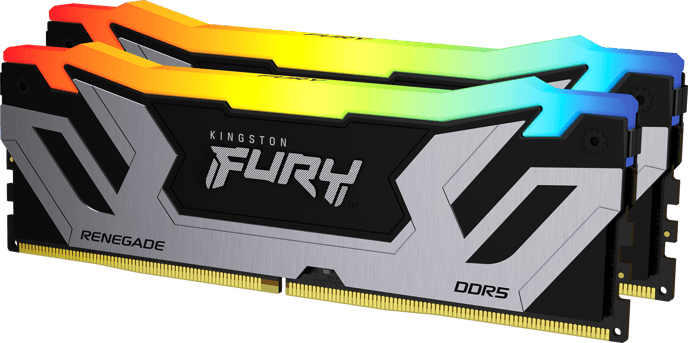 Kingston 48GB (2x24GB) DDR5 CUDIMM 8800MHz CL42 Fury Renegade RGB Silver XMP3.0