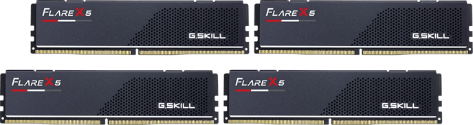 G.Skill 256GB (4x64) DDR5 6000MHz CL34 Flare X5 Svart AMD Expo