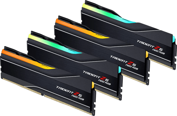 G.Skill 256GB (4x64) DDR5 6000MHz CL34 Trident Z5 Neo Svart RGB AMD Expo