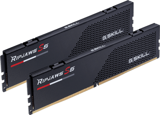 G.Skill 128GB (2x64) DDR5 6400MHz CL36 Ripjaws S5 Svart Intel XMP 3.0