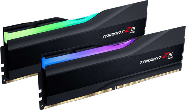 G.Skill 128GB (2x64) DDR5 6400MHz CL36 Trident Z5 Svart RGB Intel XMP 3.0