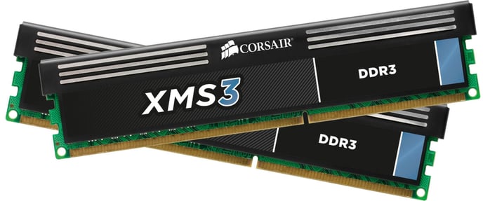 Corsair 8GB (2x4096MB) CL9 1600Mhz XMS3 1,5V
