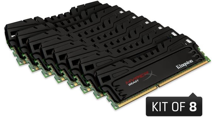 Kingston 64GB (8x8192MB) CL11 2133Mhz Beast Series
