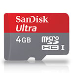 SanDisk MicroSDHC Ultra 4GB, Class 6