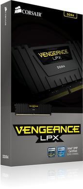 Corsair 16GB (1x16GB) DDR4 3000Mhz CL15 Vengeance LPX Svart