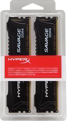 Kingston HyperX 16GB (2x8GB) DDR4 2400MHz CL12 Savage Black