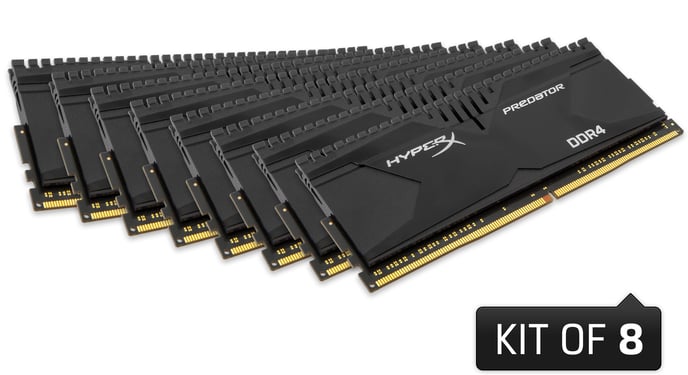 Kingston HyperX 64GB (8x8GB) DDR4 2800MHz CL14 Predator