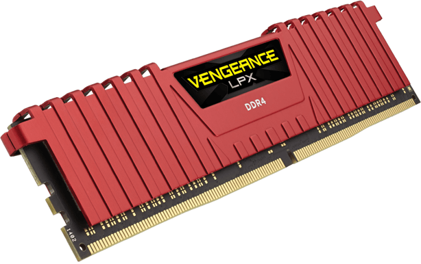 Corsair 8GB (1x8GB) DDR4 2400MHz CL16 Vengeance LPX Röd