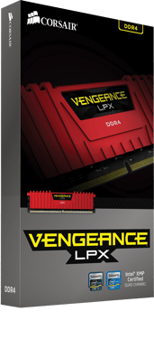 Corsair 32GB (4x8GB) DDR4 3600MHz CL16 Vengeance LPX Röd