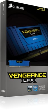Corsair 32GB (4x8GB) DDR4 2666MHz CL16 Vengeance LPX Blå