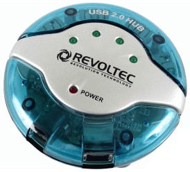 Revoltec USB 2.0-hub, 4-port