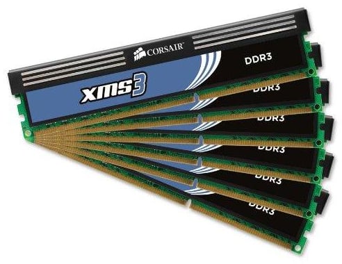 Corsair 12GB (6x2048MB) CL9 1600Mhz XMS3