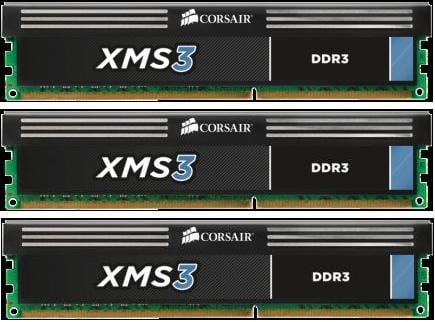 Corsair 12GB (3x4096MB) CL9 2000Mhz XMS3